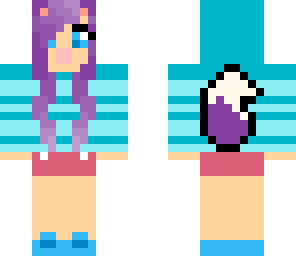 cute wolf girl in a hoodie