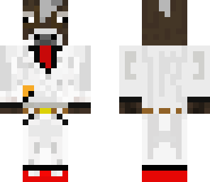 cow in a white suit