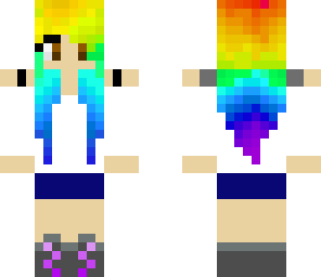 cute rainbow girl