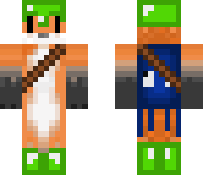 emerald fox with squid