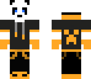 orange panda hoodie