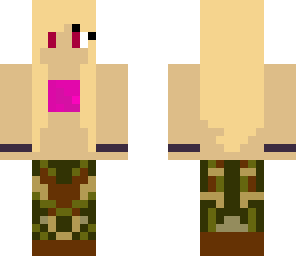 girl with camo trousers