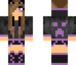 purple and black girl 