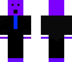 Purple Slime in a Suit | Minecraft Skin