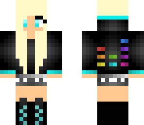 blue dj girl