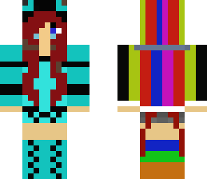 redhead colorful chick
