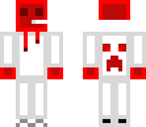 white hoodie simple slime gamer