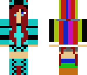 redhead colorful chick