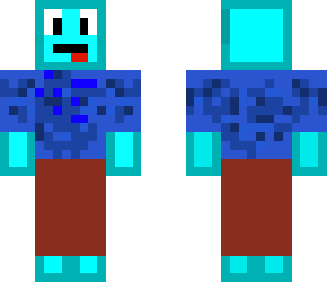 diamond slime in blue shirt