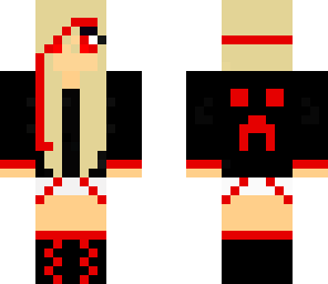 creeper girl red