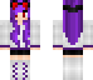 purple haired girl