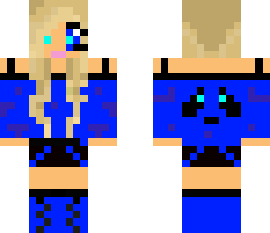 cute blue panda girl