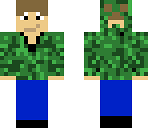 creeper hoodie by minecrafter7555