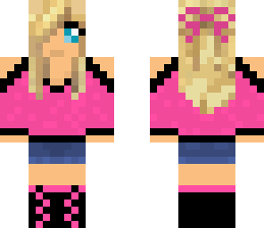 girl in pink with bow