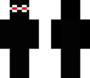 black ghost met de ogen aan de goede kant