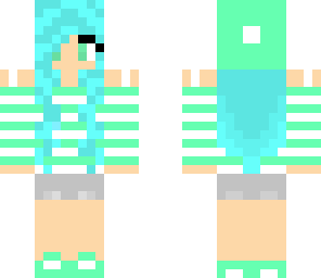 blue-haired manga girl
