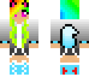 rainbow dj wolf girl