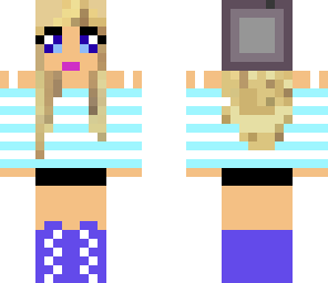 cute blue girl