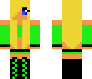 blond dj girl -green- fixed