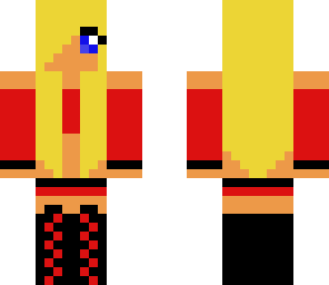 blond dj girl -red-