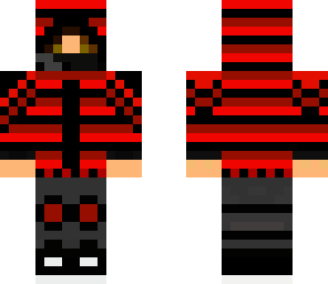 black and red gamer hoodie