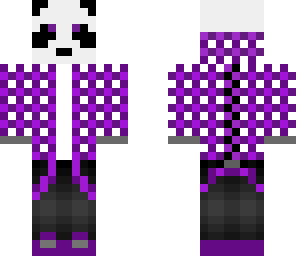 plaid panda purple