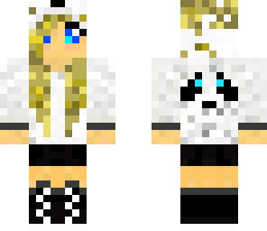 panda girl blond
