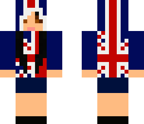 british flag girl hoodie