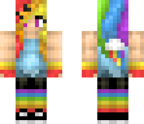 rainbow dash girl edit