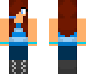 blue gamer girl