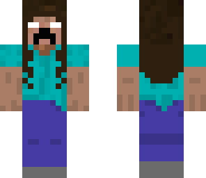 mix  steve herorine creeper girl