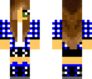 blue plaid chick