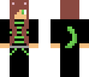 green cat girl