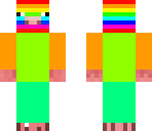 the rainbow headed pig