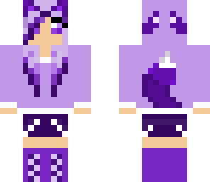 purple fox girl -animal girl series
