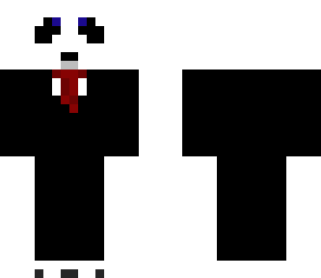 panda in a suit