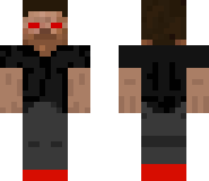 herobrine in black and red