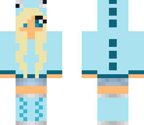 blue dino girl