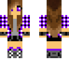 purple cute girl