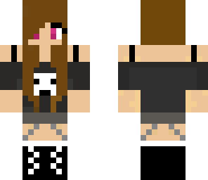 edited goth girl without the bow