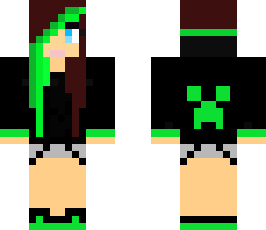 creeper girl green