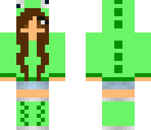 green cute dino girl