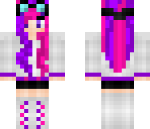 purple pink girl