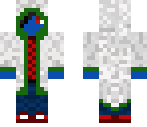 cloaked blue man