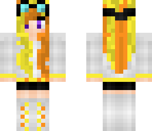 orange yellow girl
