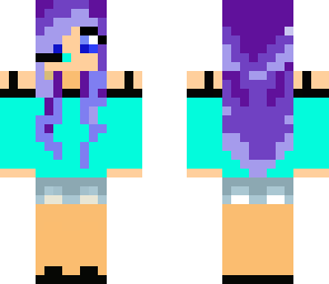 purple hair girl