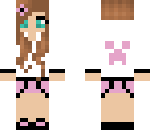 second edited cute creeper hoodie girl