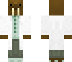 walrus in a lab coat