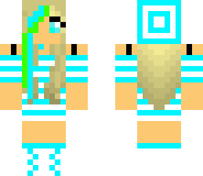 blue and green skin