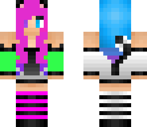 blue haired girl